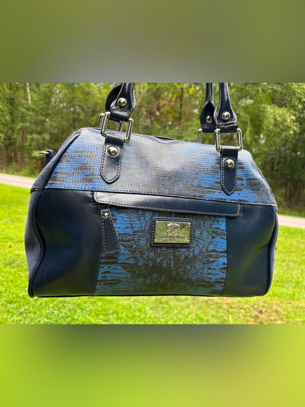 Sharif Leather Suede Crossbody Bag